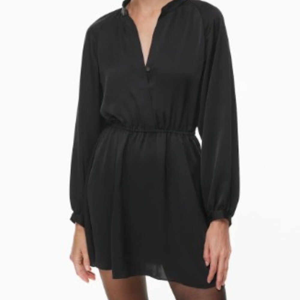 BABATON - Lexington Black Satin Dress - 2XS - Picture 6 of 17